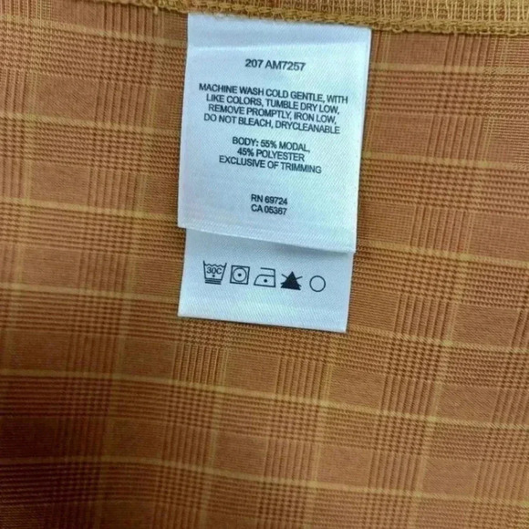 Columbia Ling Sleeve Dress Shirt Copper &  Gold Size XXL - Picture 4 of 9